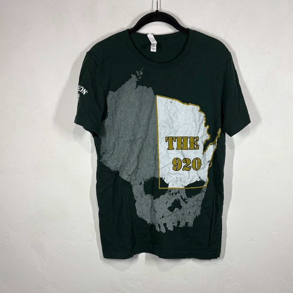 Bella Canvas Wisconsin 920 Jameson Green Graphic Men's T-Shirt size medium